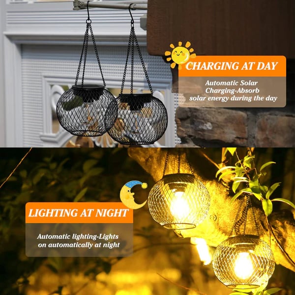 Solar Garden Lanterns For Outdoor Nighttime Ambient Lighting 8424390492291-1