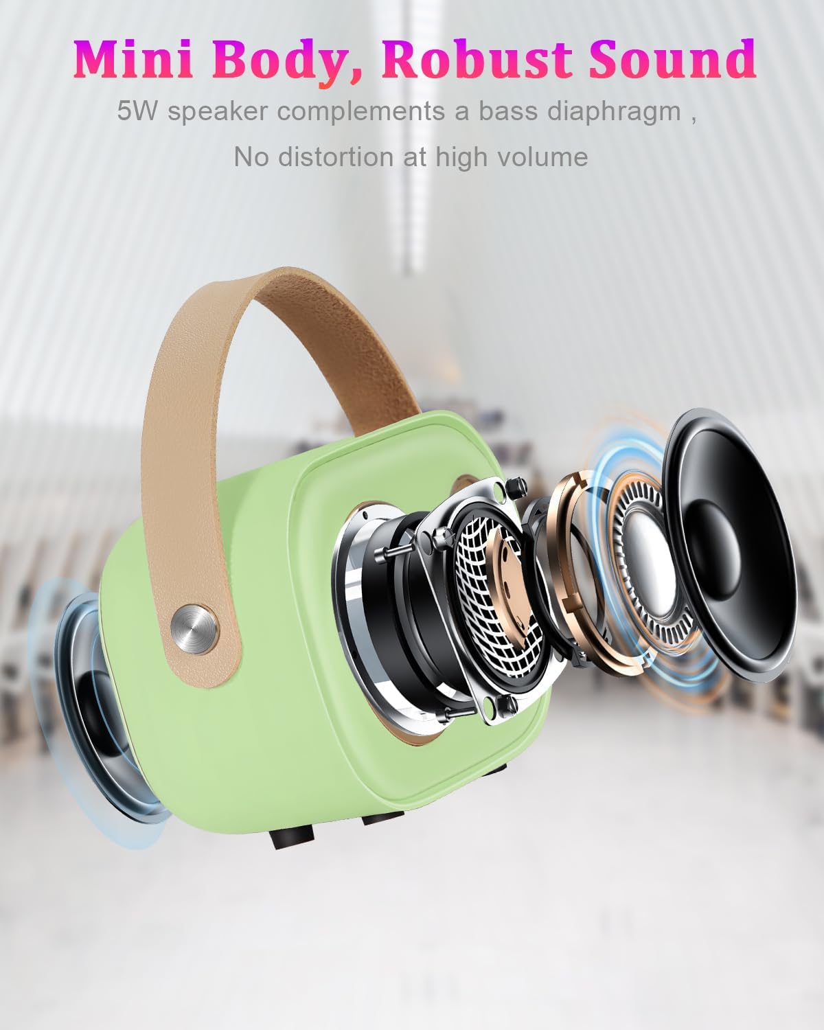 Bluetooth Karaoke Machine With Dual Microphones Kids Portable Singing Fun 14906003554630-1