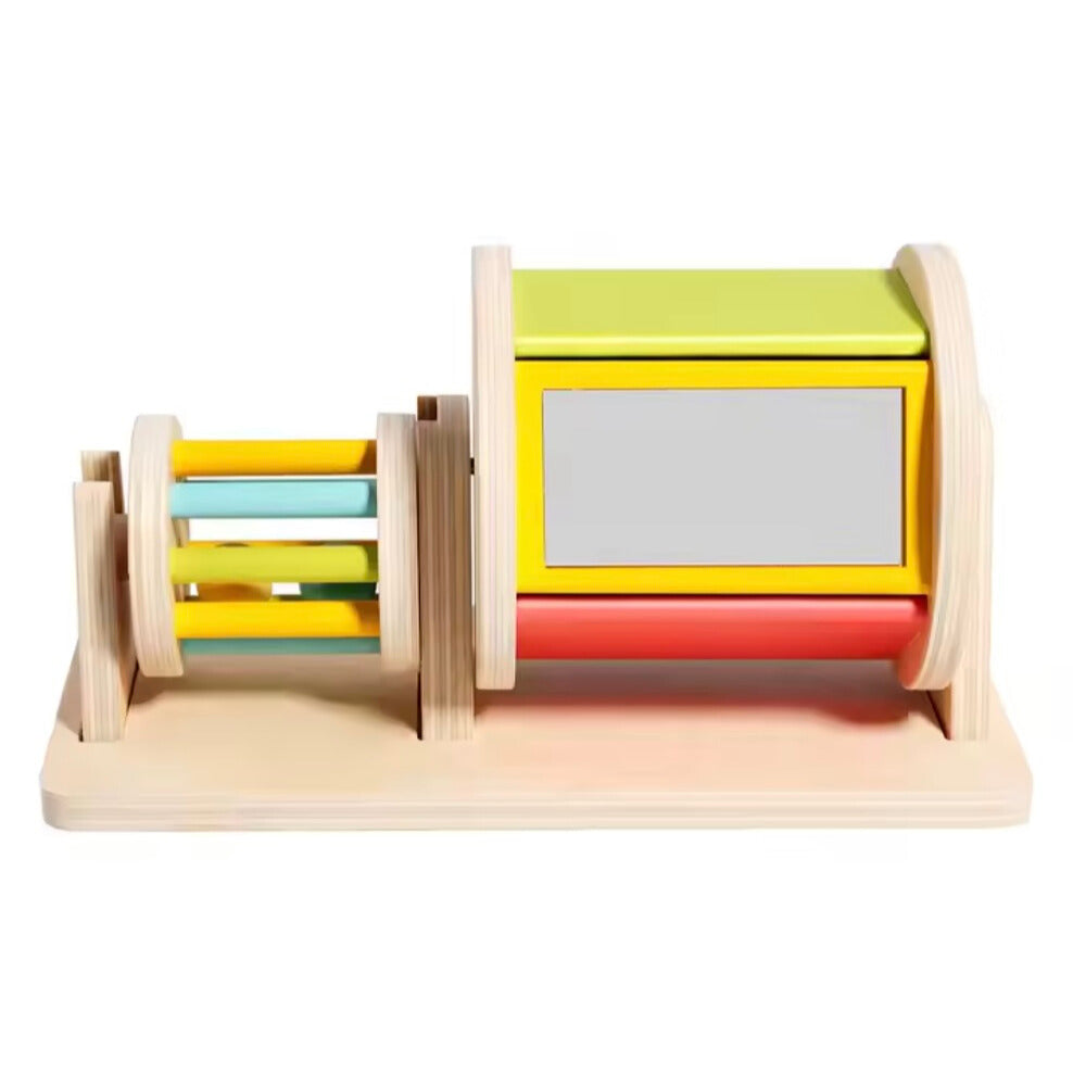 Wooden Spinning Drum Toy for Sensory Exploration and Motor Development 10405986337102-1