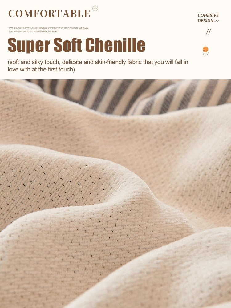 Reversible Chenille Sofa Cover Non Slip Water Resistant Washable 8863050301742-1