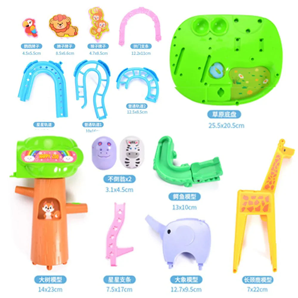 Interactive Animal Slide Toy for Educational and Creative Play 15137622753625-1
