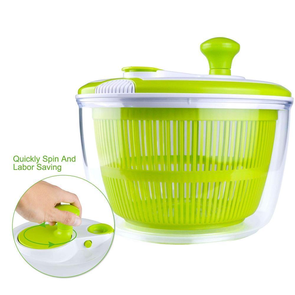 Household Salad Dehydrator Manual Vegetable Washing Machine 6851426615396-1