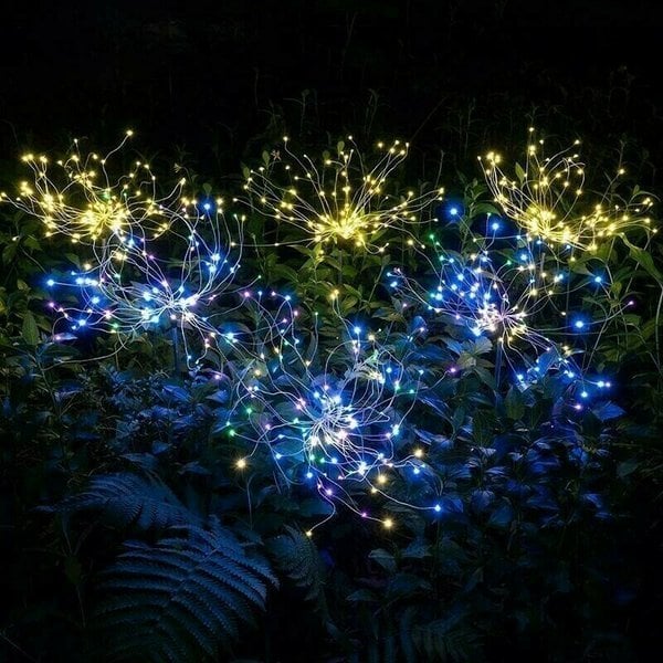 Solar Firework String Lights | 90 LED | Waterproof IP65 | Garden & Outdoor Decoration | 95cm 15170507997510-1