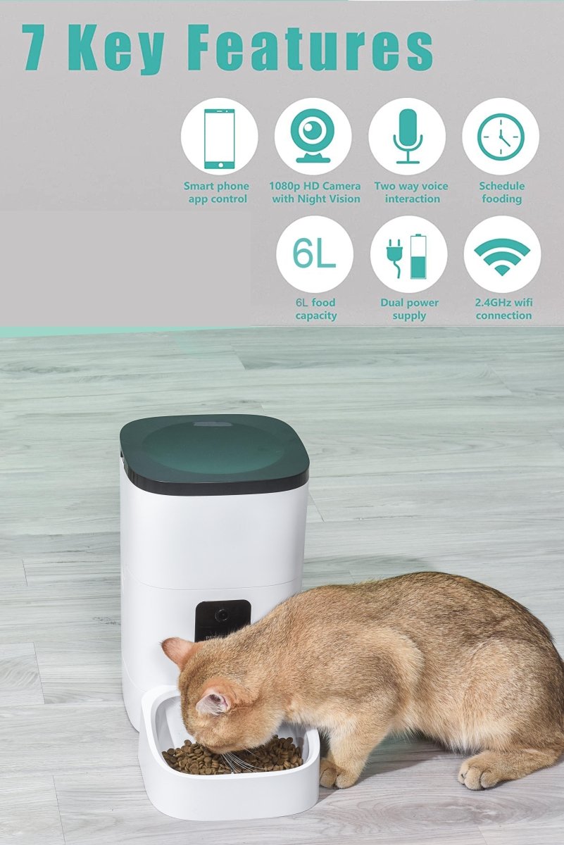 6L Automatic Pet Feeder With Camera&Wifi 9022672077020-1