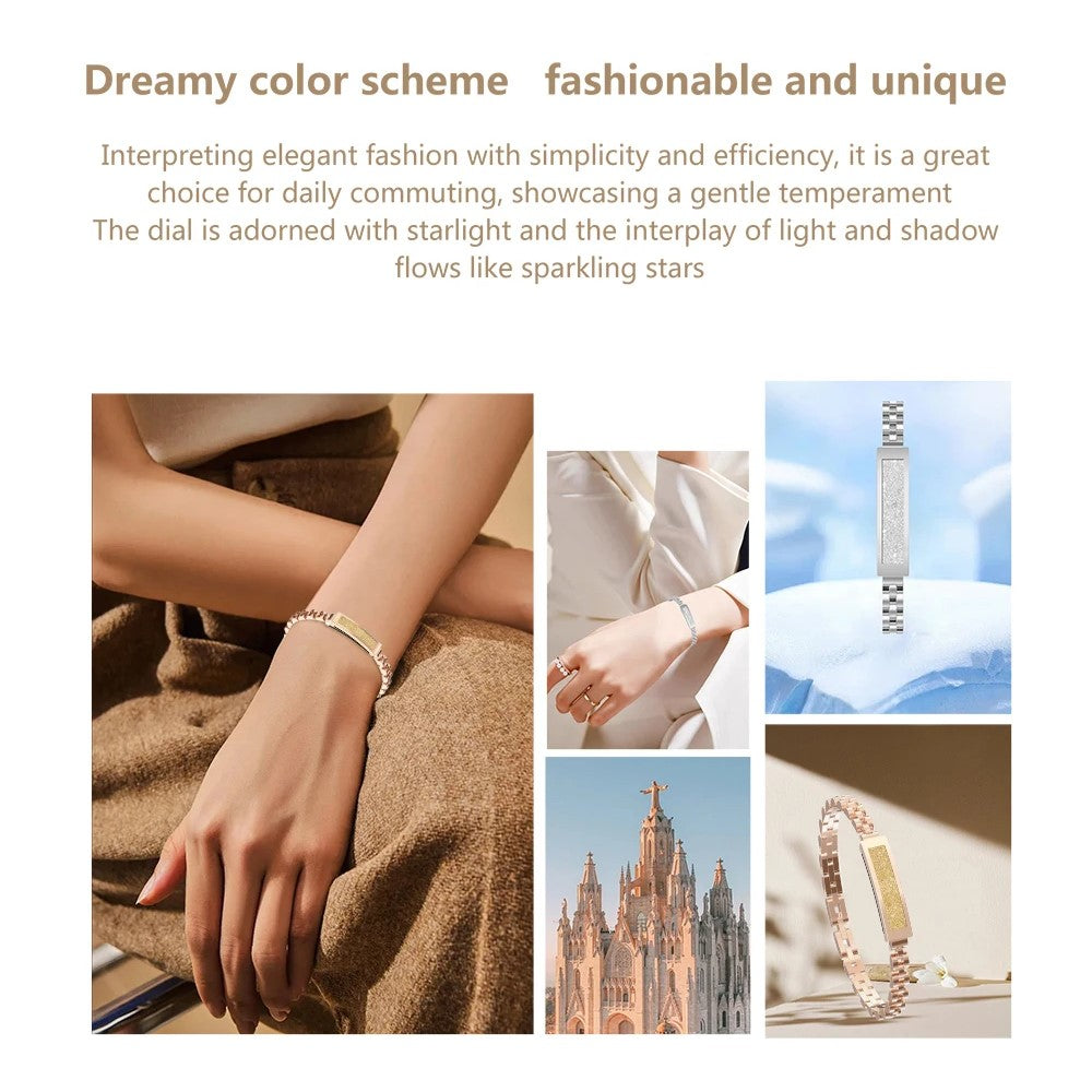 Smart Chain Bracelet for Women – Bluetooth Fitness Tracker with Activity & Wellness Features, Multi-Sport Modes for Android & iOS