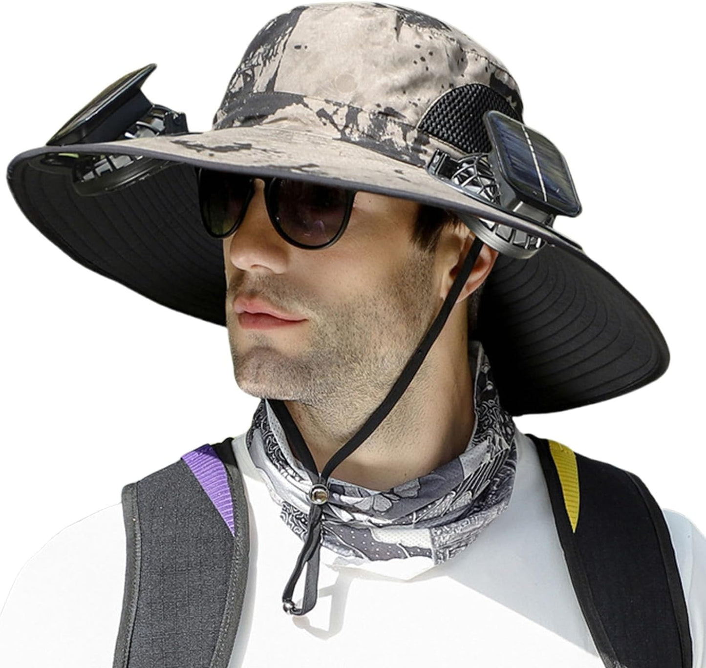 Solar Powered Cooling Hat With Dual Fans And Usb Charging 14996122796358-1
