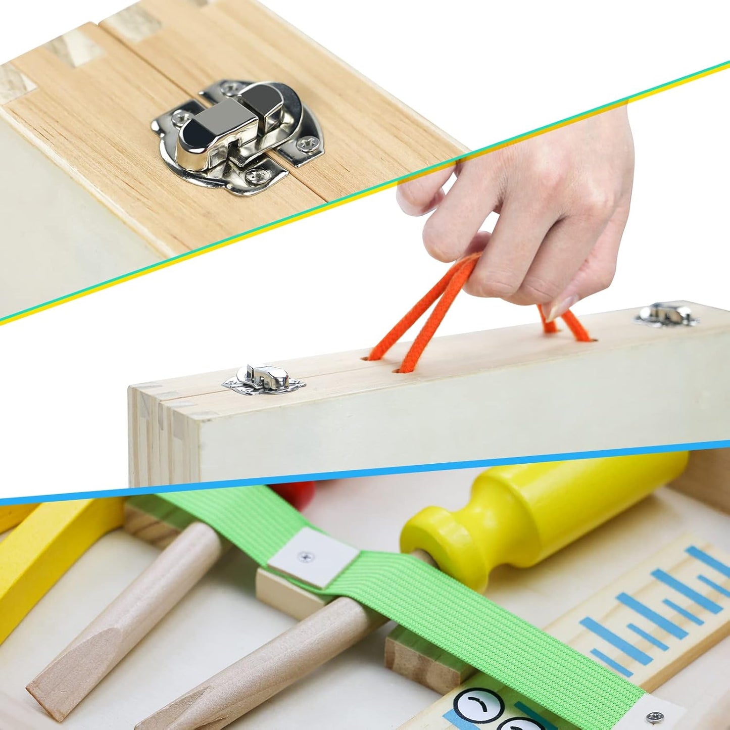 Wooden Toolbox Playset for Kids’ Creative Building and Learning Fun 9857388937550-1