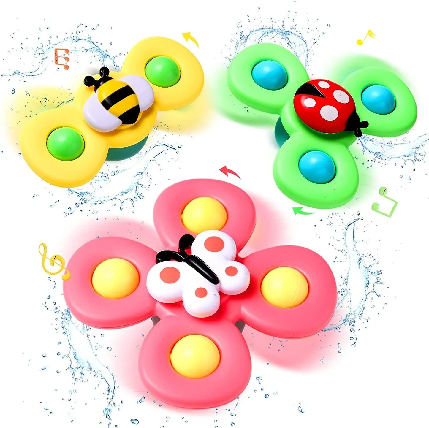 Interactive Bath Spinner Toy | Make Bath Time Fun - Spinning Bath Toy