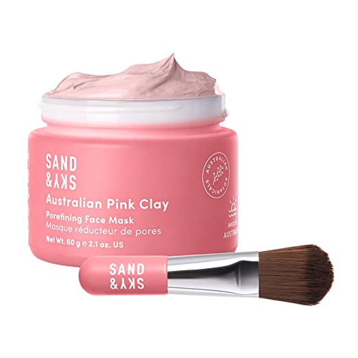 RoseGlow Pink Clay Mask Brightening Skin and Refining Pores Naturally 15003553792326-1
