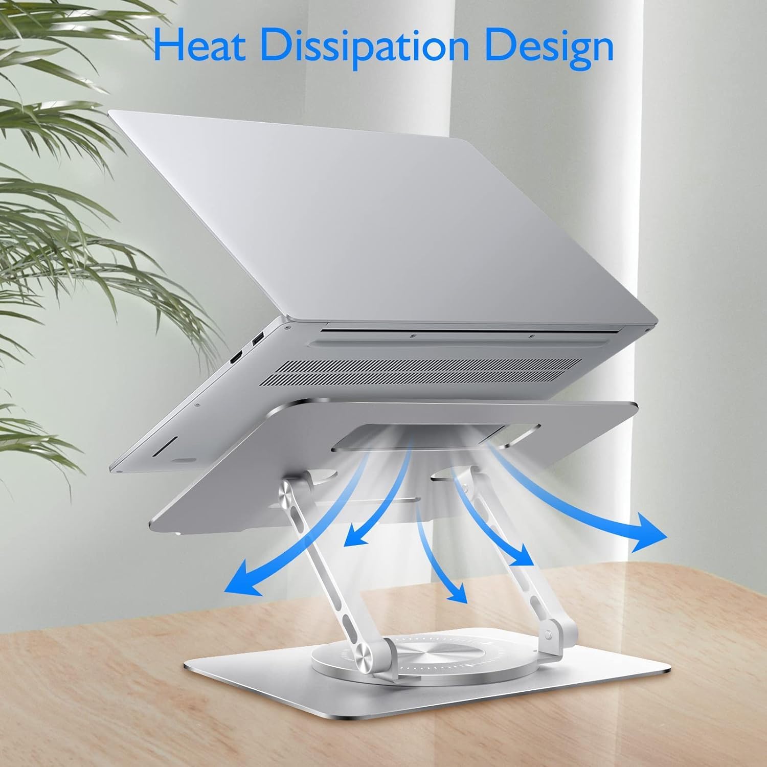 Rotating Laptop Stand Adjustable Height Angle Ergonomic Heat Dissipation 8634494714013-1