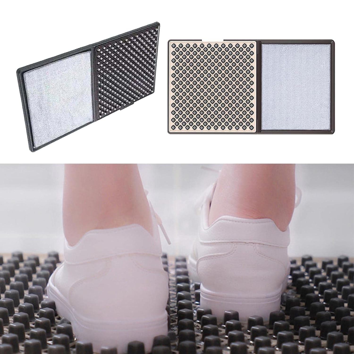 Sanitizing Shoe Door Mat Two-Sided Cleaning Drying Non-Slip Pad 8509995745437-1