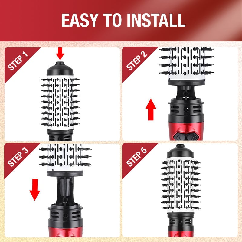3-In-1 Hot Air Styler And Rotating Hair Dryer For Dry Hair, Curl Hair, Straighten Hair 8525637026094-1
