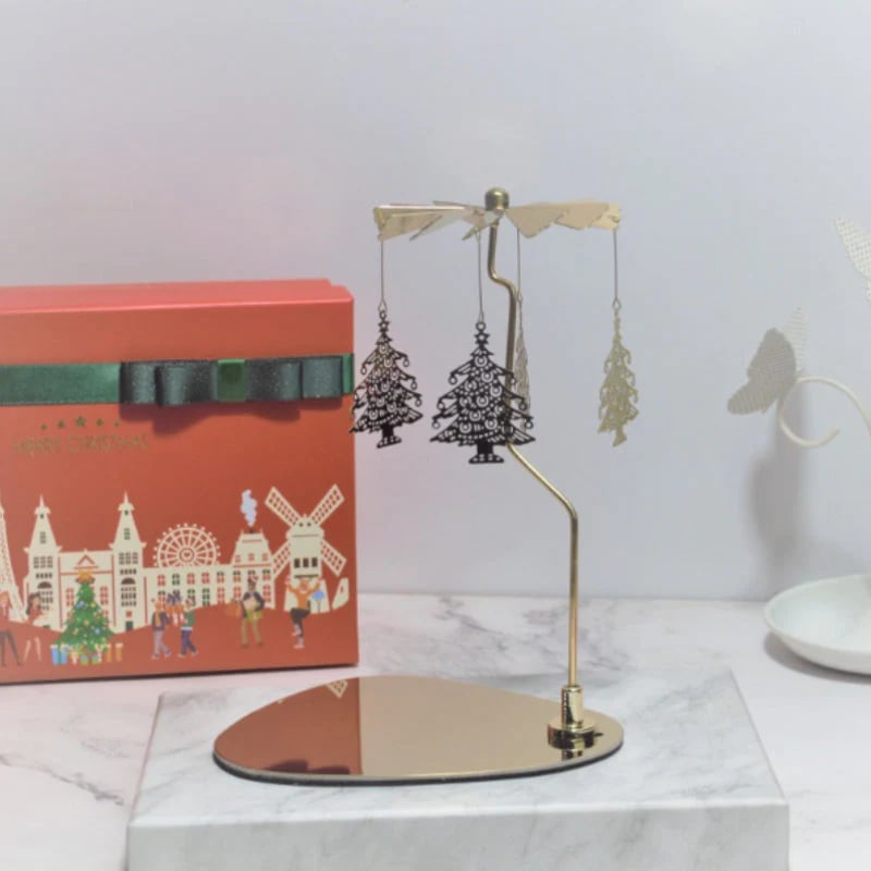 Romantic Thermal Rotating Candle Holder Stainless Steel Home Decoration 9539189113134-1