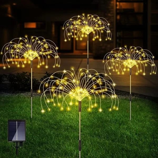 Solar Firework String Lights | 90 LED | Waterproof IP65 | Garden & Outdoor Decoration | 95cm 15170507997510-1