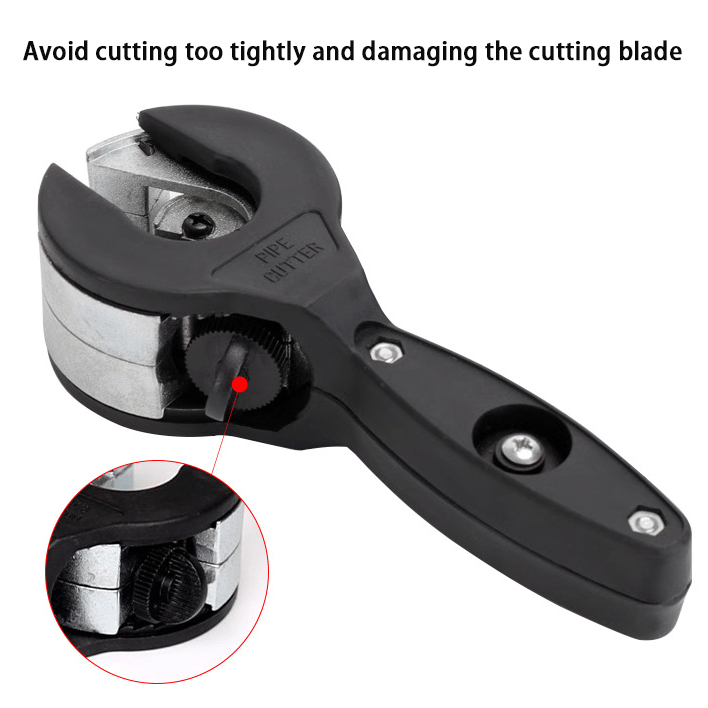 Ratcheting Pipe Cutter For Tight Spaces Cuts Copper Pvc Precisely 14981443682630-1