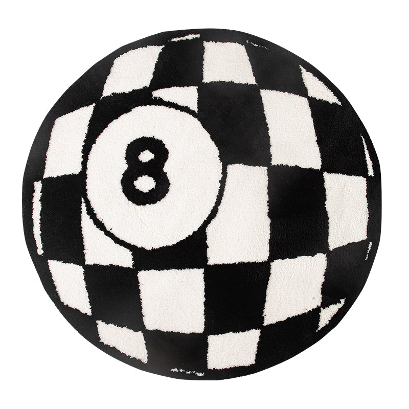 Billiards 8 Ball Tufted Area Rug 14815610175814-1