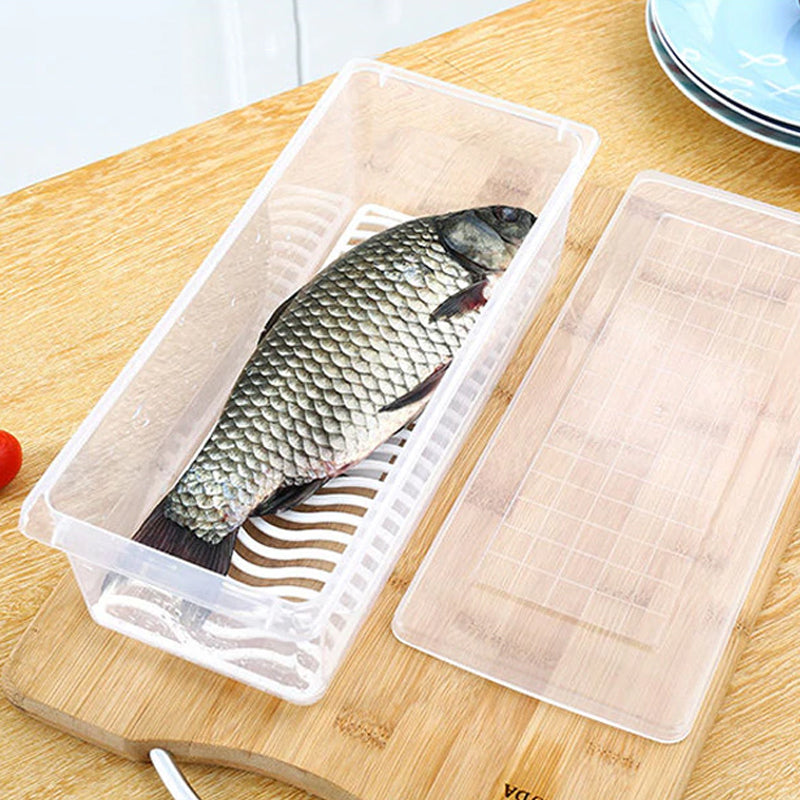 Refrigerator Storage Box with Drain Tray 6851358228580-1