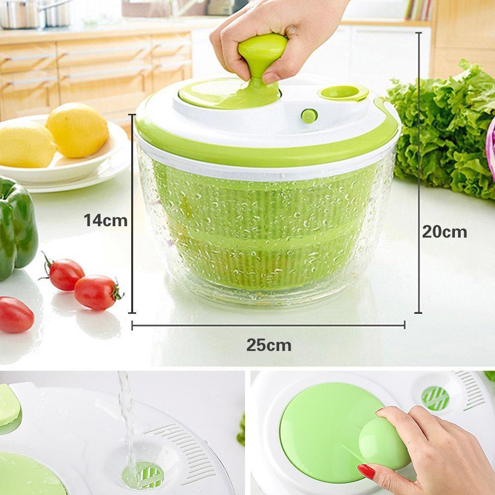 Household Salad Dehydrator Manual Vegetable Washing Machine 6851426615396-1