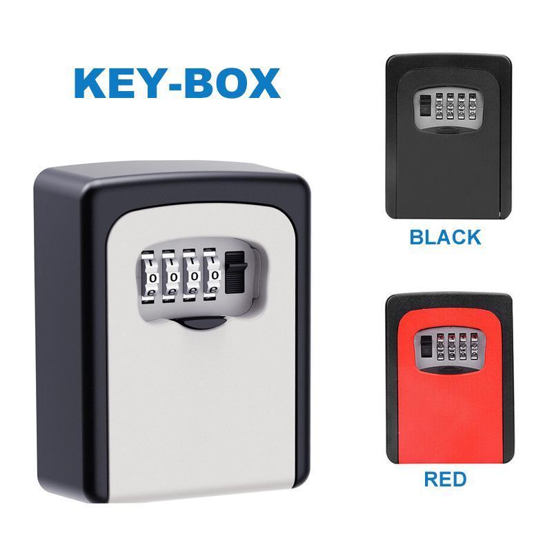 Wall Mounted Key Lock Box With 4 Digit Combination Code 6852112187492-1