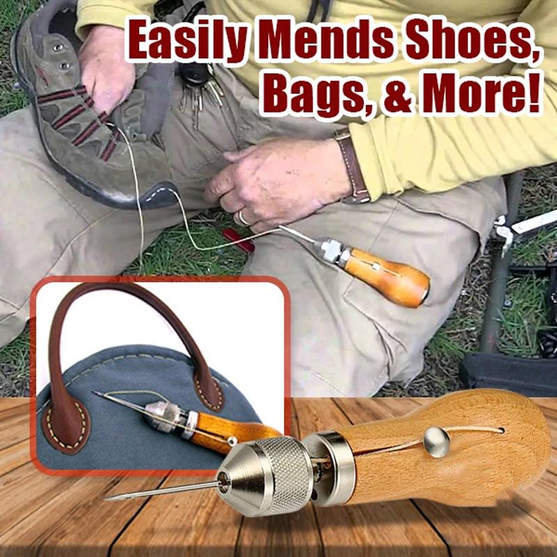 Professional Leather Sewing Stitching Punch Awl Tool Set For Craft Making 6851484221540-1