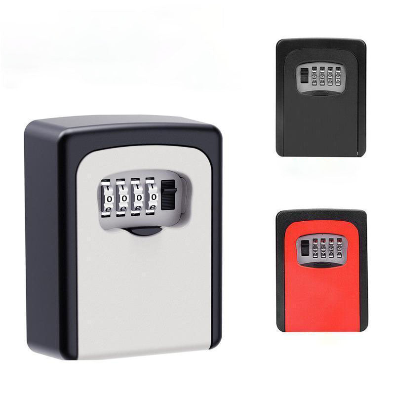 Wall Mounted Key Lock Box With 4 Digit Combination Code 6852112187492-1