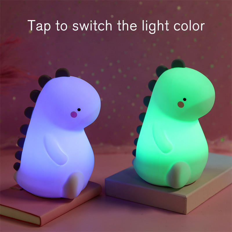 Soft Rechargeable Dinosaur Night Light For Kids Bedroom Sleep Companion 6851321102436-1