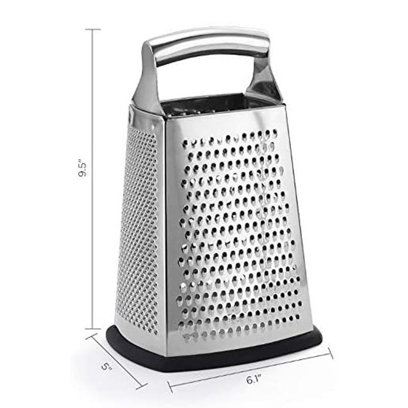 Professional Stainless Steel Box Grater For Cheese Vegetables And Fruits 6851422290020-1