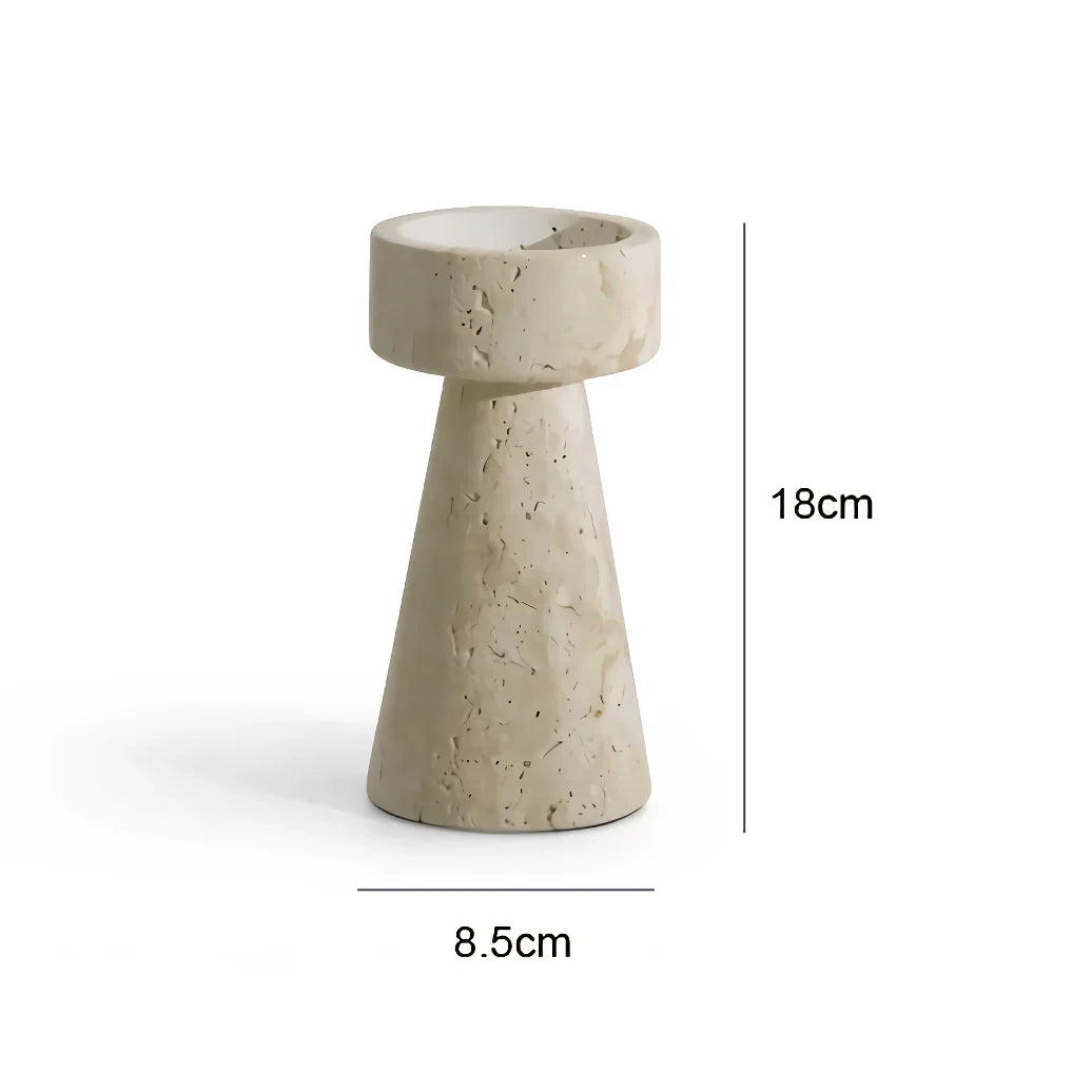 Minimalist Travertine Marble Candle Holder For Elegant Decor 14815615582534-1