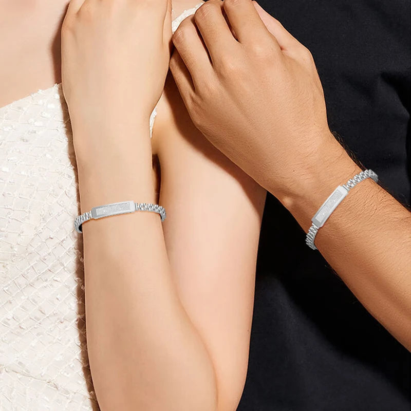 Smart Chain Bracelet for Women – Bluetooth Fitness Tracker with Activity & Wellness Features, Multi-Sport Modes for Android & iOS