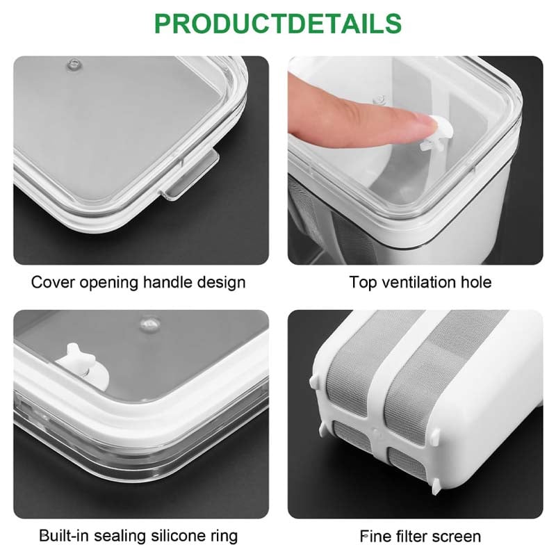 Reusable Greek Yogurt Strainer Container For Homemade Thick Cream 9655994974489-1