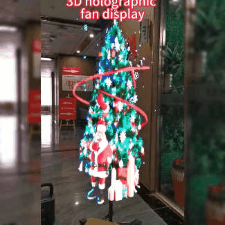 3D Hologram LED Fan Projector for Dynamic Visual Advertising Displays 8523222417539-1