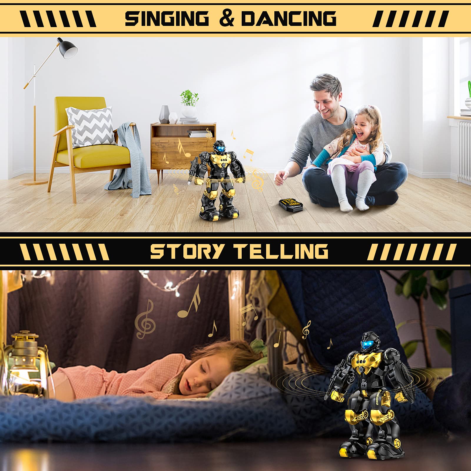 Robot-Fun The Programmable Gesture-Controlled RC Robot for Kids & Educational Playmate