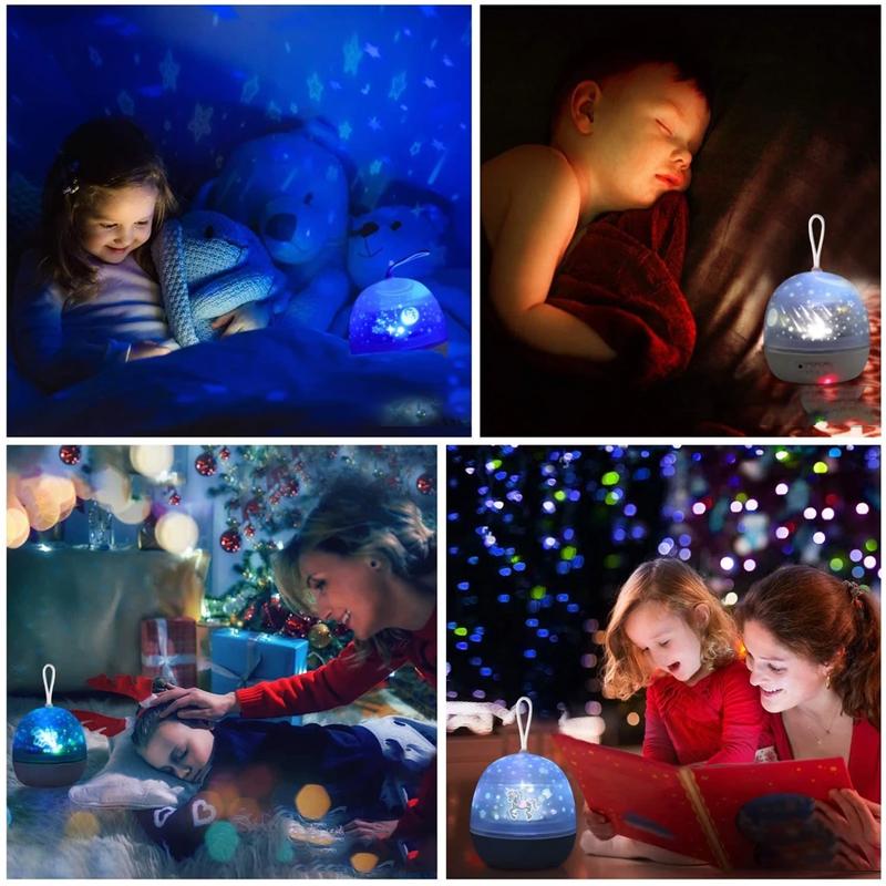 Star Projector Night Light With 6 Films And Music Function 6999860281444-1