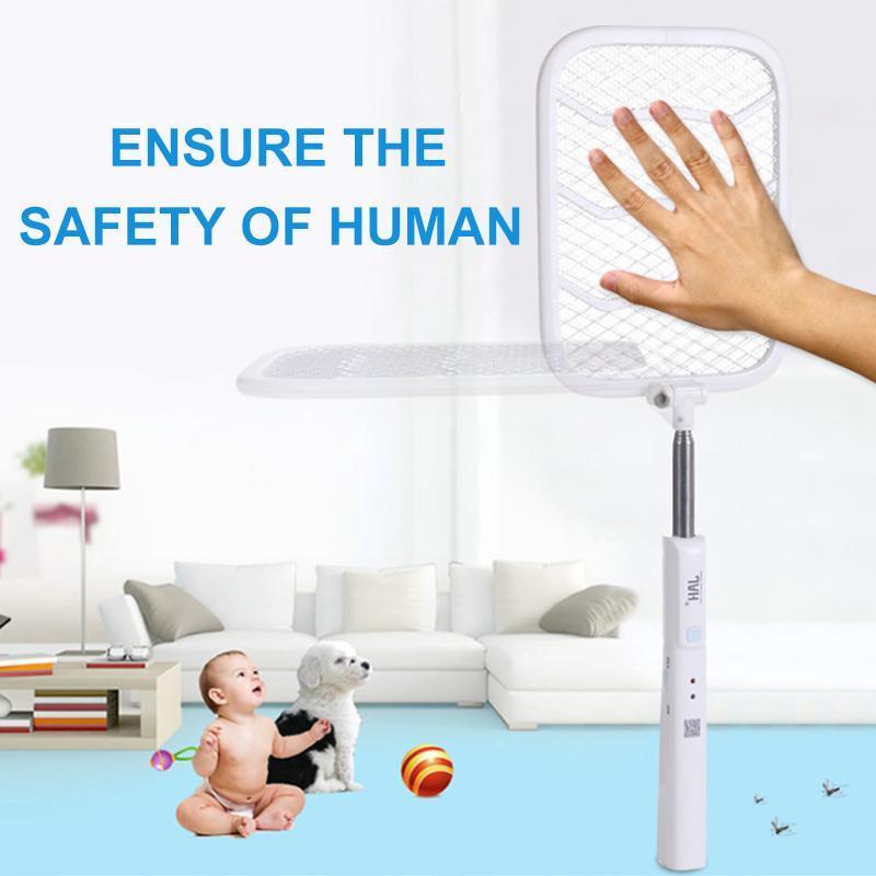 Telescopic Electric Mosquito Swatter With Rechargeable Battery And USB Charging 6851957293156-1