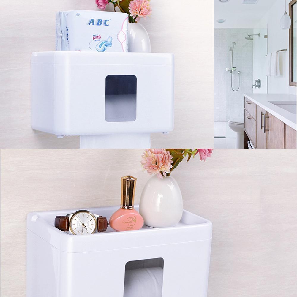 Wall Mounted Waterproof Paper Towel Holder For Convenient Bathroom Storag 6851515285604-1