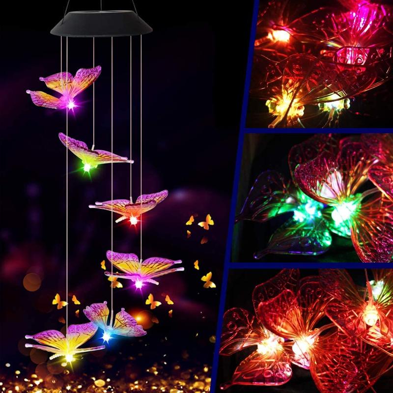 Solar Powered Butterfly Garden Lights For Outdoor Yard Night Decoration 6851423862884-1