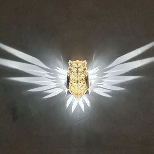 3D Animals LED Wall Light Bald Eagle & Night Owl & Lion Head 8848211181870-1