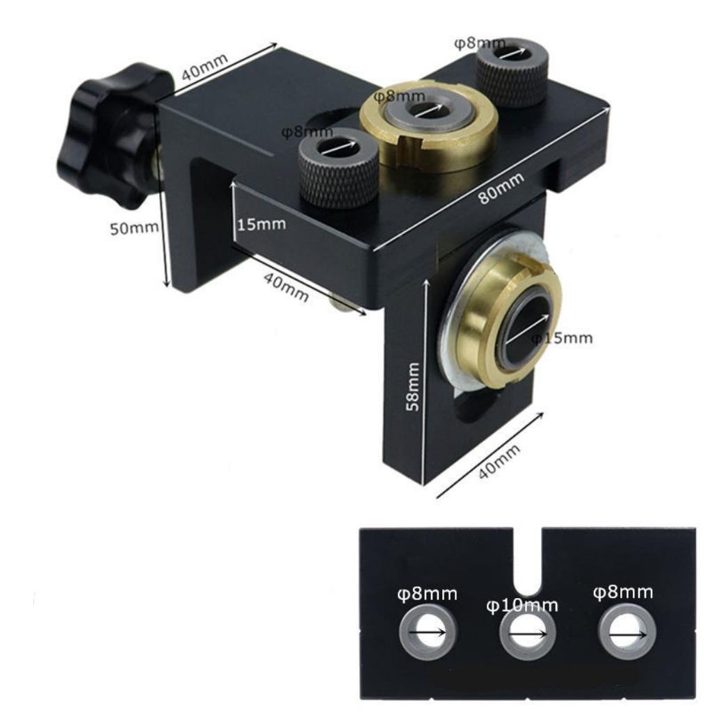 Adjustable Drill Locator Assists Accurate Holes For Precise Woodworking Projects 8450667184259-1