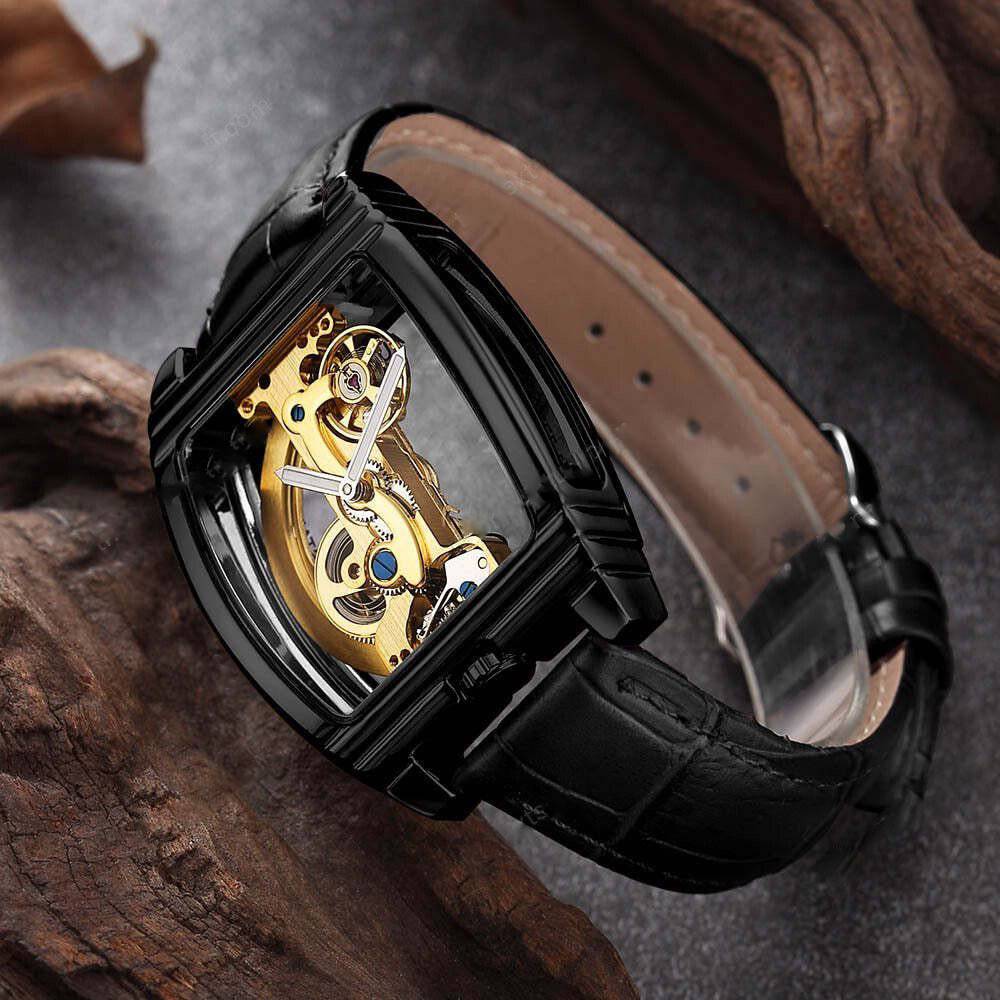 Transparent Automatic Mechanical Skull Luxury Gear Watch 9699766108462-1
