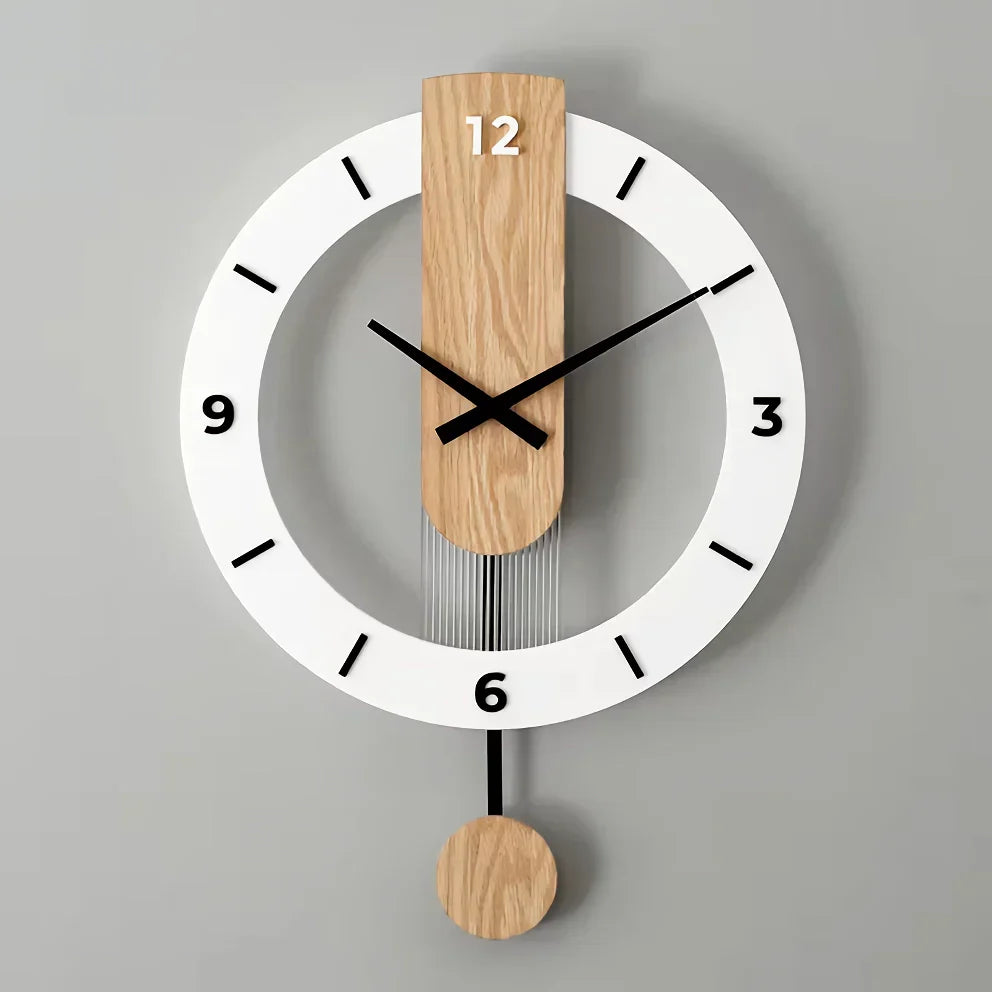 Nordic Modern Solid Wood Wall Clock 14815609454918-1