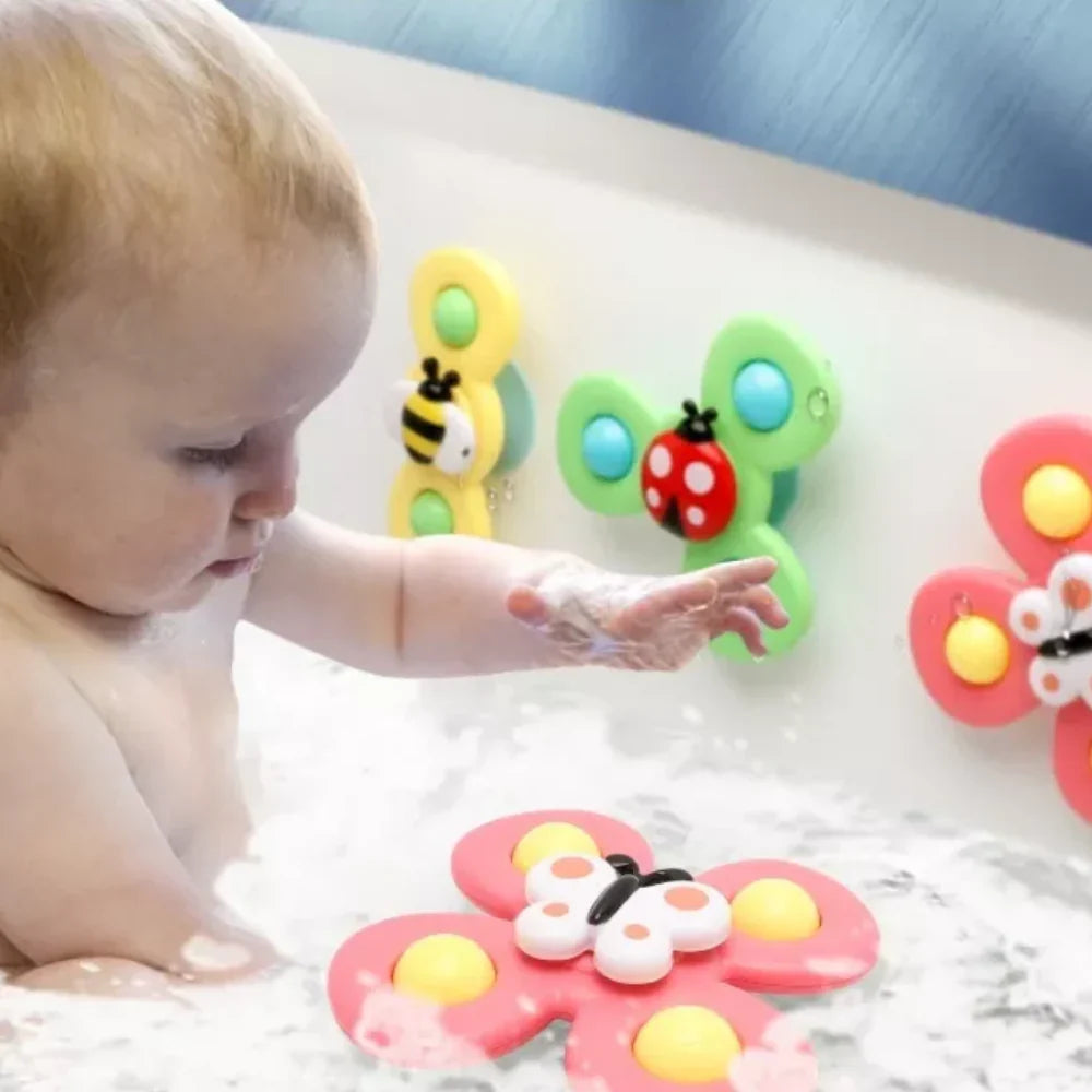 Interactive Bath Spinner Toy | Make Bath Time Fun - Spinning Bath Toy