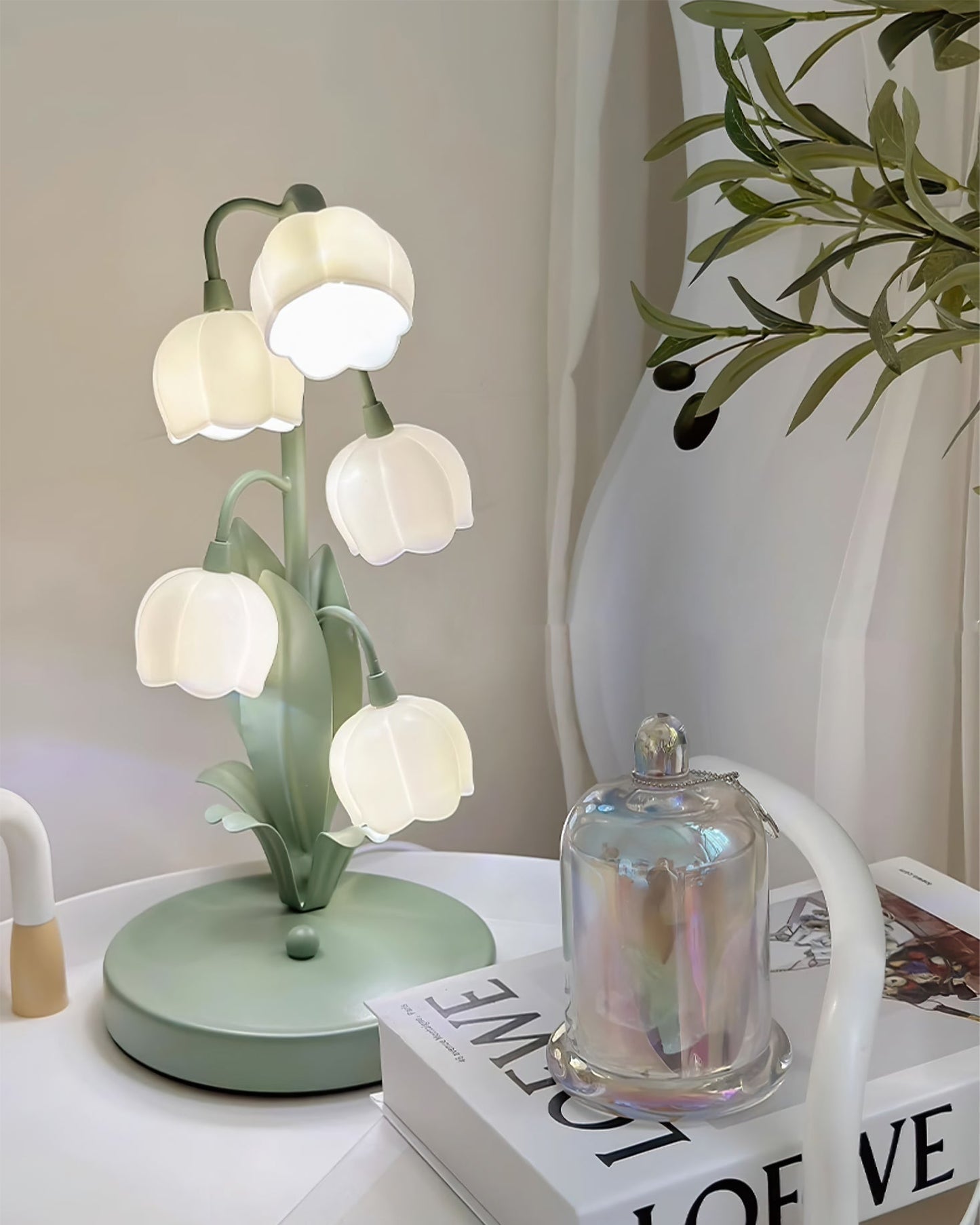 Table Lamp With A Bell Orchid 9959370260813-1