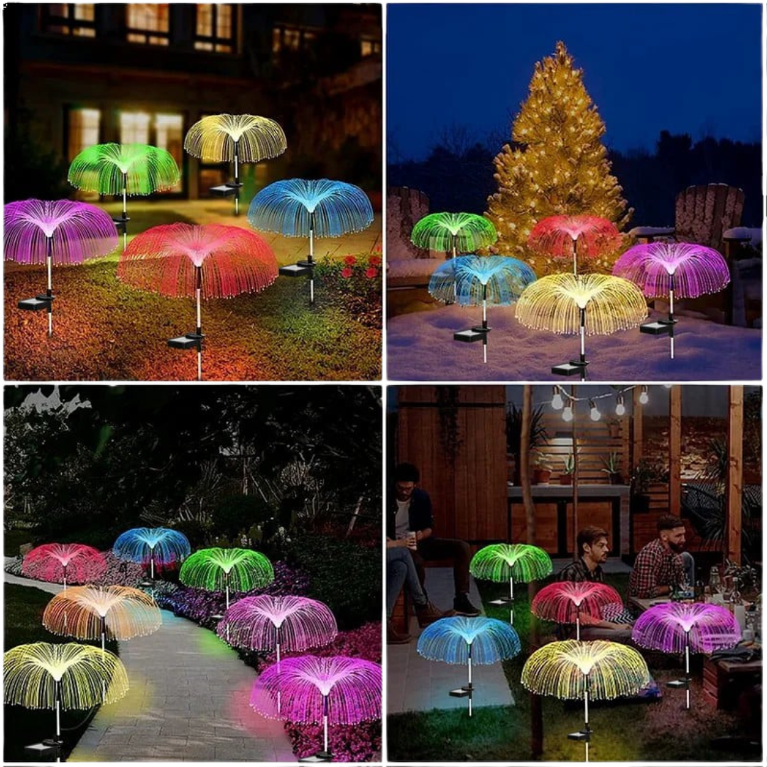 Solar Garden Lights | Jellyfish Design with Color-Changing & Warm White Modes | 75cm 15170500034886-1