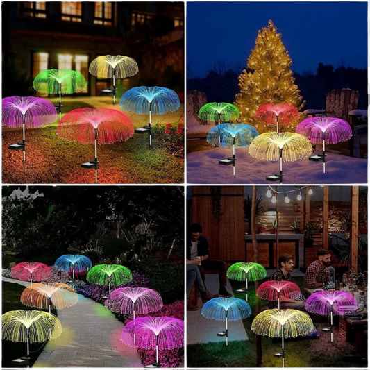 Solar Garden Lights | Jellyfish Design with Color-Changing & Warm White Modes | 75cm 15170500034886-1