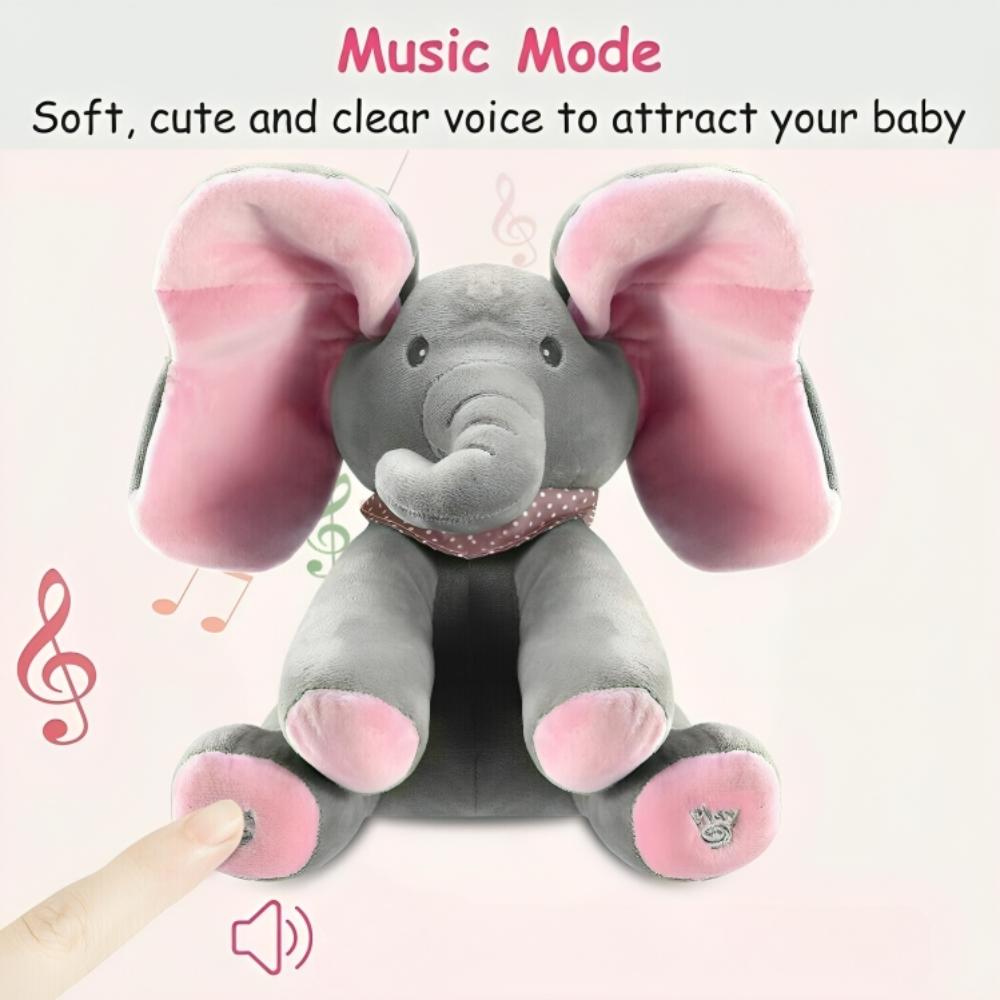 Snug Snout Elephant Plush Toy for Peekaboo Comfort and Cuddles 8434793382101-1