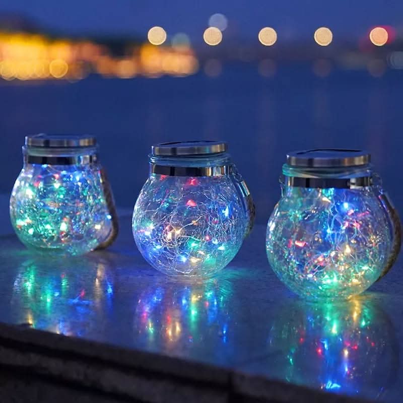 Solar Powered Hanging Led Lantern Provides Warm Outdoor Garden Lighting 14948622500166-1