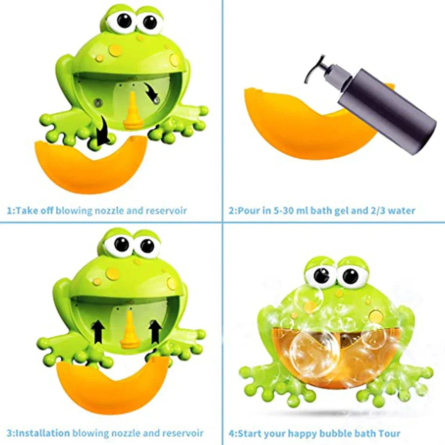 Baby Bath Bubble Maker With Suction Creates Gentle Soothing Foam 14980427514182-1