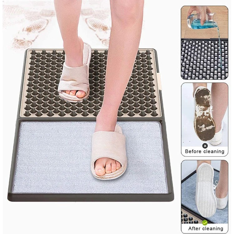 Sanitizing Shoe Door Mat Two-Sided Cleaning Drying Non-Slip Pad 8509995745437-1
