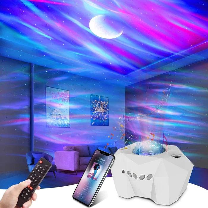 Aurora Galaxy Star Projector Northern Lights Music Speaker Remote Timer 7882381525149-1