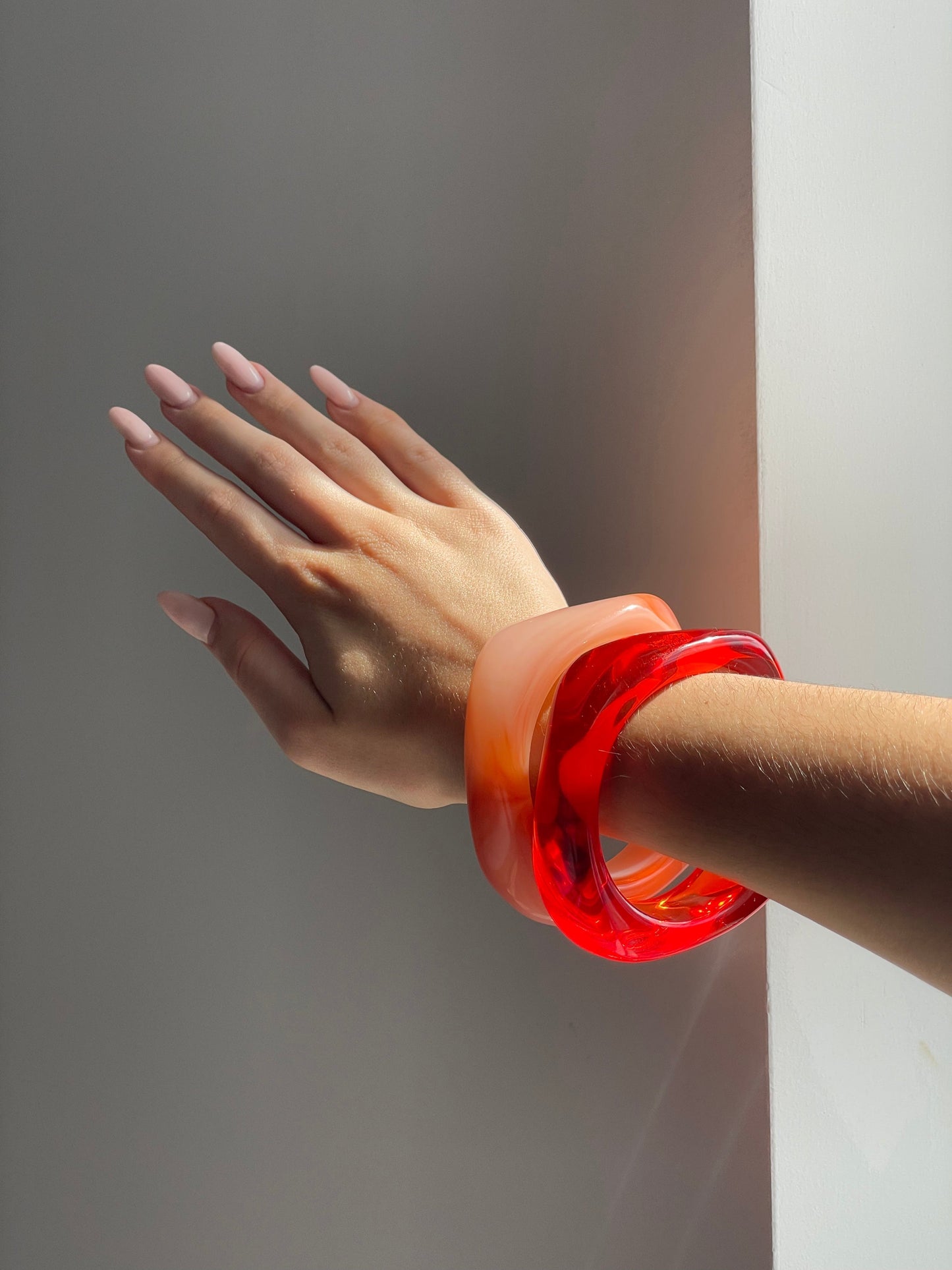 Strawberry Red Statement Bracelet Adding Vibrant to Any Outfit 15044018372934-1